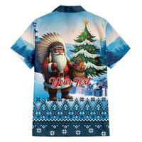 Personalized Native American Santa Claus Family Matching Tank Maxi Dress and Hawaiian Shirt Merry Christmas - Wonder Print Shop