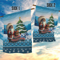 Native American Santa Claus Garden Flag Merry Christmas - Wonder Print Shop