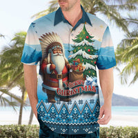 Personalized Native American Santa Claus Hawaiian Shirt Merry Christmas - Wonder Print Shop