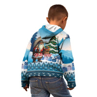 Personalized Native American Santa Claus Kid Hoodie Merry Christmas - Wonder Print Shop