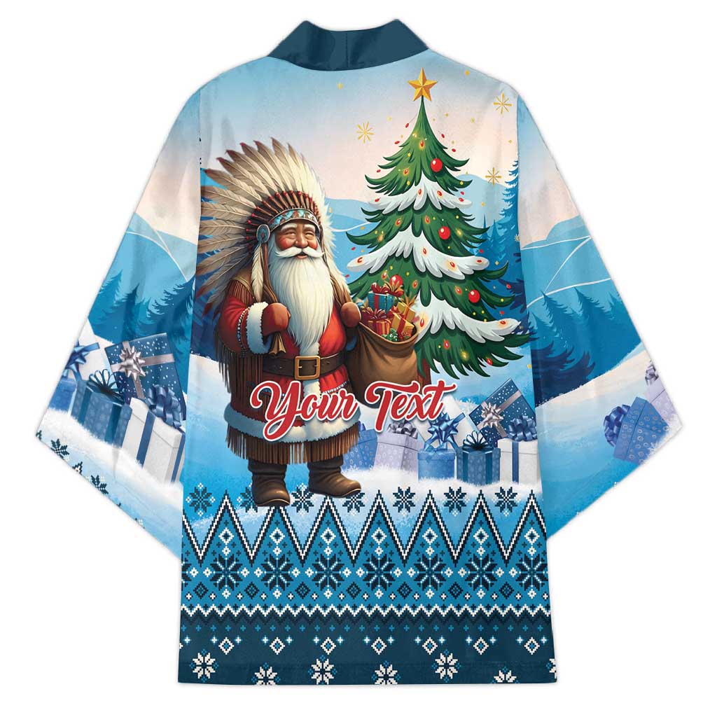 Personalized Native American Santa Claus Kimono Merry Christmas - Wonder Print Shop