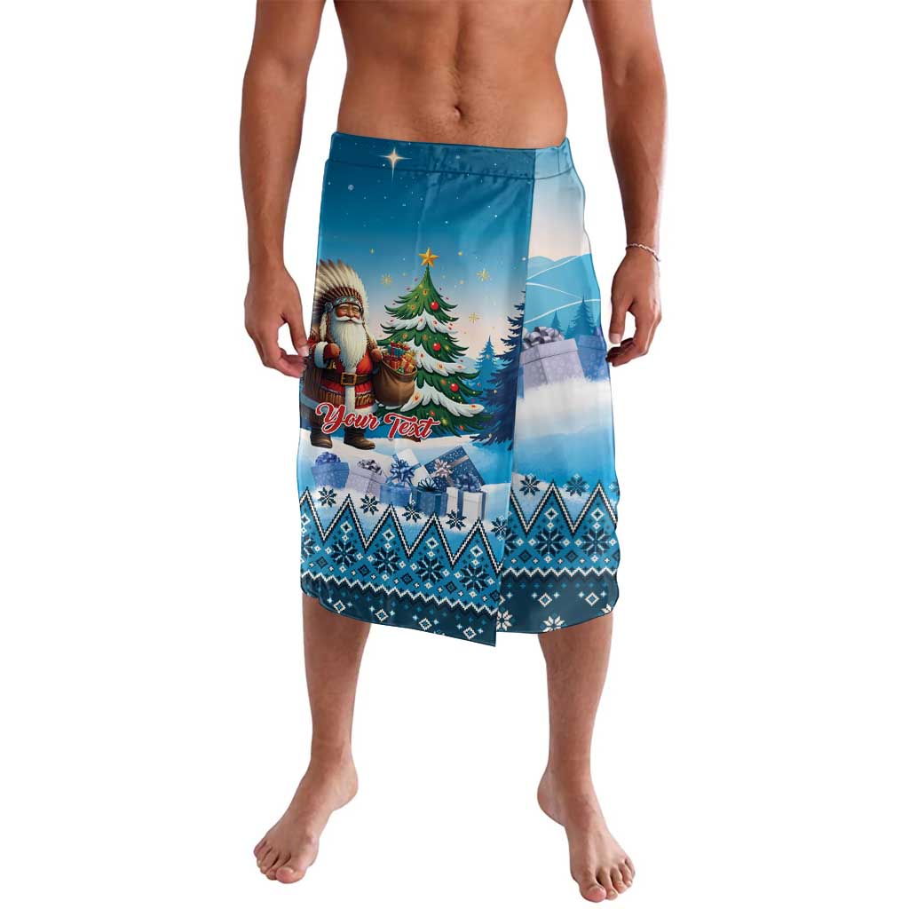 Personalized Native American Santa Claus Lavalava Merry Christmas - Wonder Print Shop