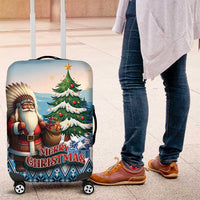 Native American Santa Claus Luggage Cover Merry Christmas - Wonder Print Shop