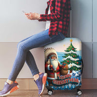Native American Santa Claus Luggage Cover Merry Christmas - Wonder Print Shop