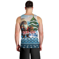 Personalized Native American Santa Claus Men Tank Top Merry Christmas - Wonder Print Shop