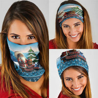 Native American Santa Claus Neck Gaiter Merry Christmas - Wonder Print Shop