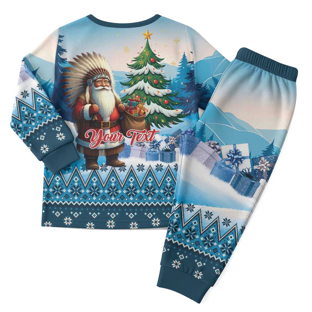 Personalized Native American Santa Claus Christmas Pajama Set Merry Christmas 2025 - Wonder Print Shop