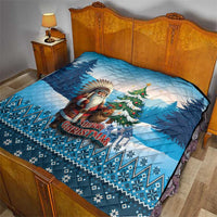Native American Santa Claus Quilt Merry Christmas - Wonder Print Shop