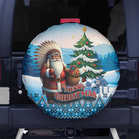 Native American Santa Claus Spare Tire Cover Merry Christmas - Wonder Print Shop