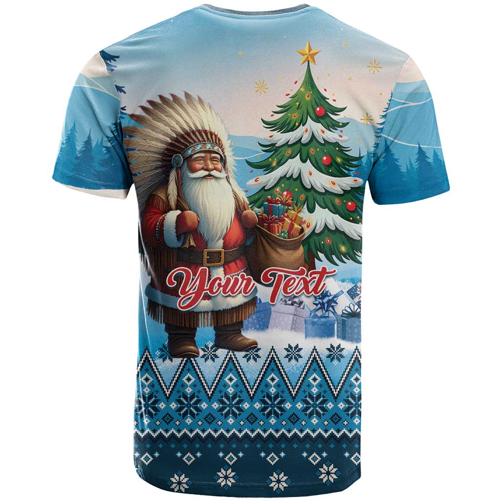 Personalized Native American Santa Claus T Shirt Merry Christmas - Wonder Print Shop