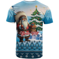 Personalized Native American Santa Claus T Shirt Merry Christmas - Wonder Print Shop