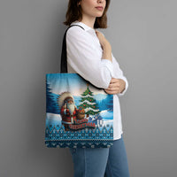Native American Santa Claus Tote Bag Merry Christmas - Wonder Print Shop