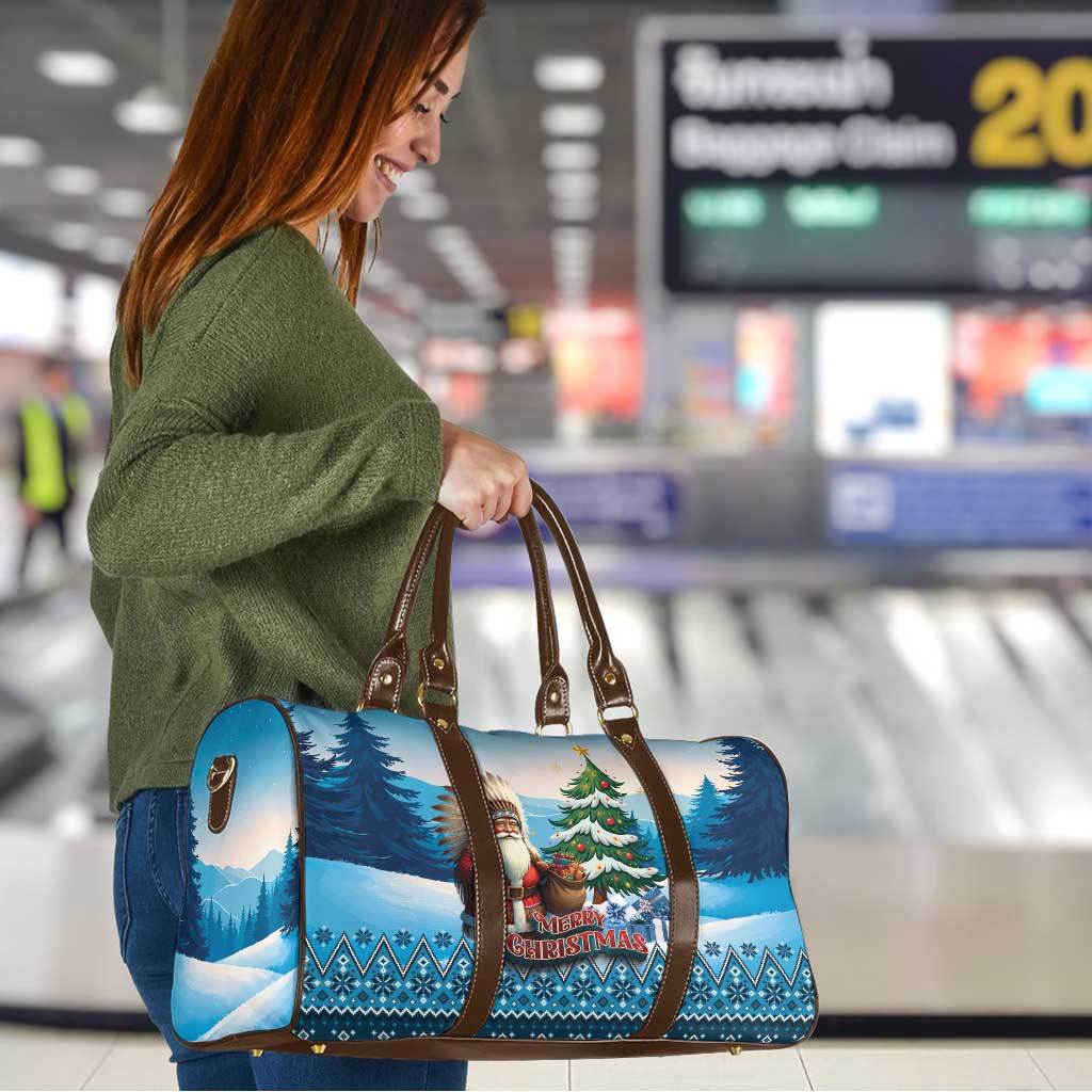 Native American Santa Claus Travel Bag Merry Christmas - Wonder Print Shop