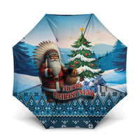 Native American Santa Claus Umbrella Merry Christmas - Wonder Print Shop