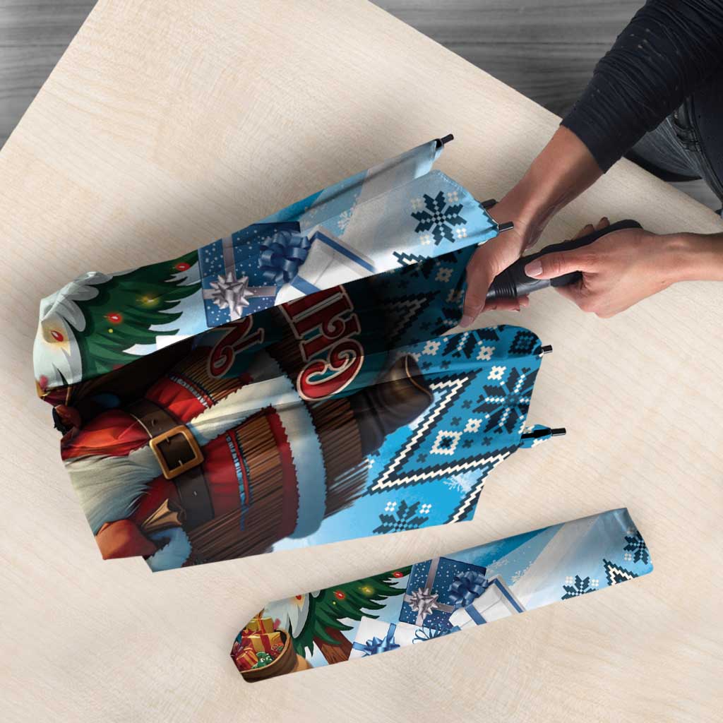 Native American Santa Claus Umbrella Merry Christmas - Wonder Print Shop