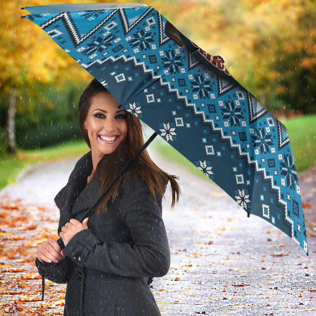 Native American Santa Claus Umbrella Merry Christmas - Wonder Print Shop