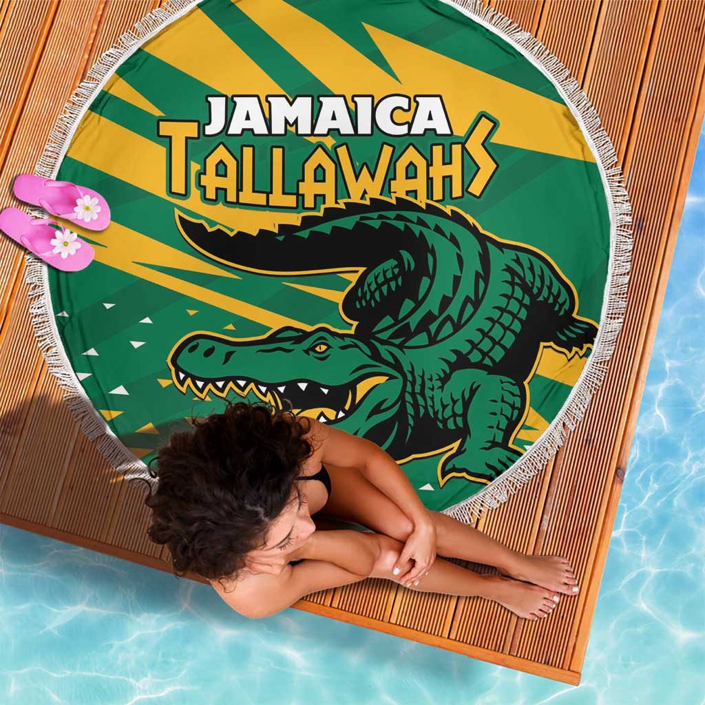 Jamaica Cricket Tallawahs Beach Blanket Fi Wi Tallawahs Champions - Wonder Print Shop