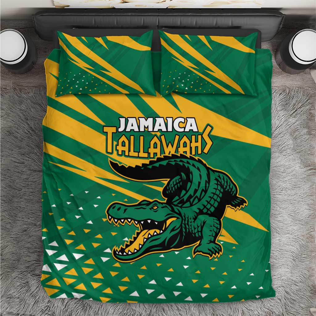 Jamaica Cricket Tallawahs Bedding Set Fi Wi Tallawahs Champions - Wonder Print Shop