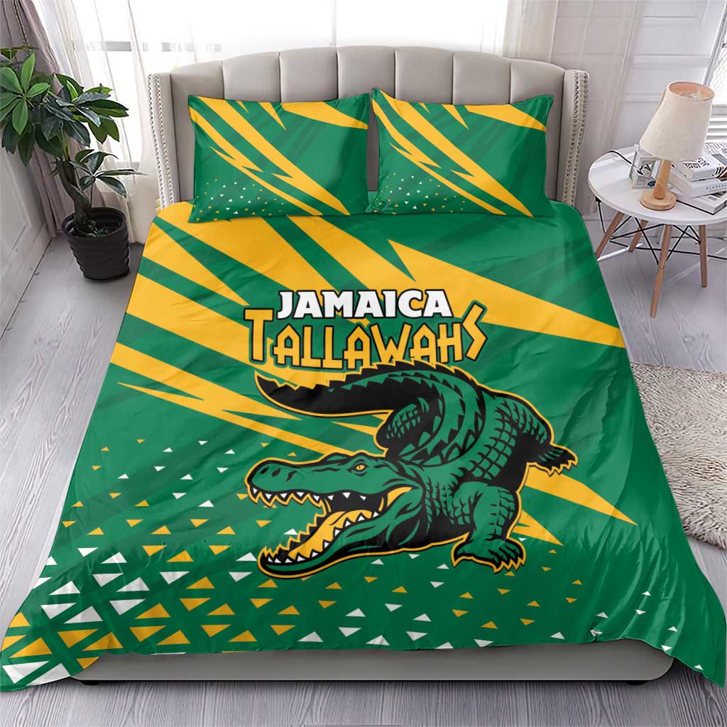 Jamaica Cricket Tallawahs Bedding Set Fi Wi Tallawahs Champions - Wonder Print Shop