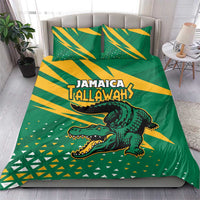 Jamaica Cricket Tallawahs Bedding Set Fi Wi Tallawahs Champions - Wonder Print Shop