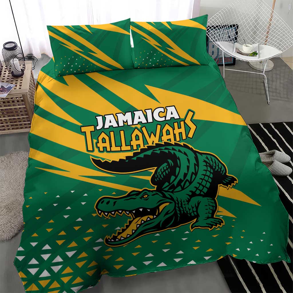 Jamaica Cricket Tallawahs Bedding Set Fi Wi Tallawahs Champions - Wonder Print Shop