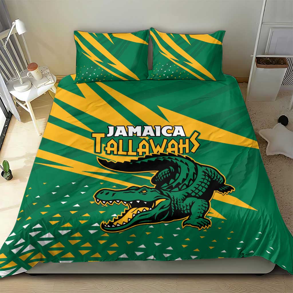 Jamaica Cricket Tallawahs Bedding Set Fi Wi Tallawahs Champions - Wonder Print Shop