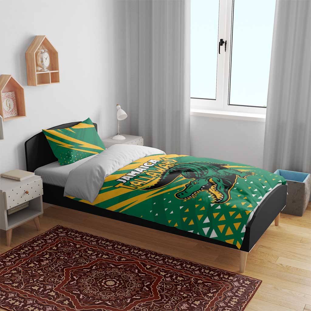 Jamaica Cricket Tallawahs Bedding Set Fi Wi Tallawahs Champions - Wonder Print Shop