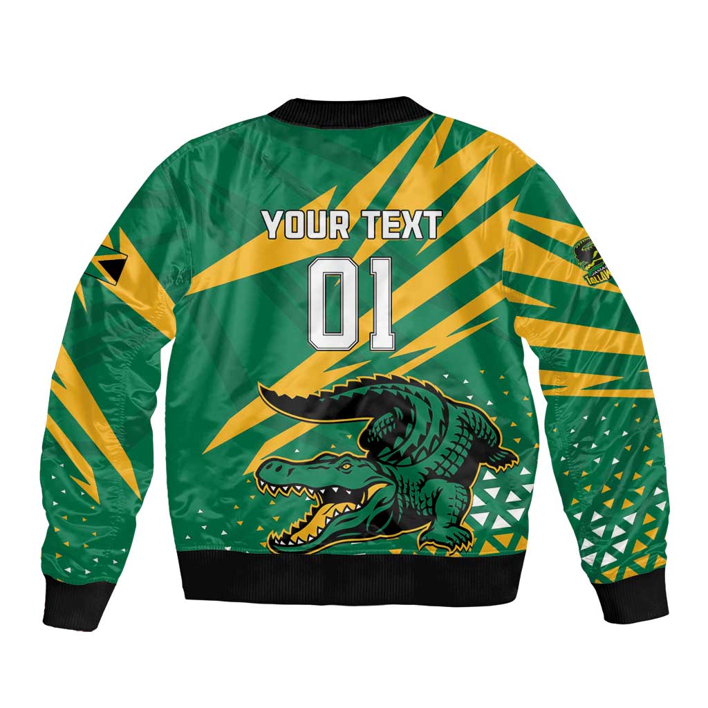 Custom Jamaica Cricket Tallawahs Bomber Jacket Fi Wi Tallawahs Champions - Wonder Print Shop