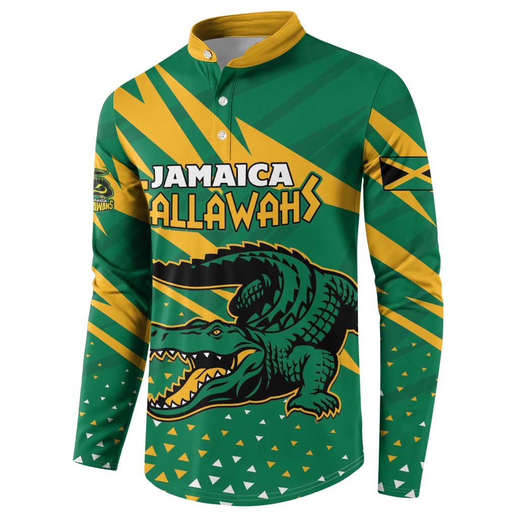 Custom Jamaica Cricket Tallawahs Button Sweatshirt Fi Wi Tallawahs Champions - Wonder Print Shop