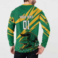 Custom Jamaica Cricket Tallawahs Button Sweatshirt Fi Wi Tallawahs Champions - Wonder Print Shop