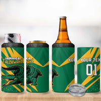 Custom Jamaica Cricket Tallawahs 4 in 1 Can Cooler Tumbler Fi Wi Tallawahs Champions - Wonder Print Shop