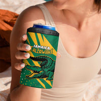 Custom Jamaica Cricket Tallawahs 4 in 1 Can Cooler Tumbler Fi Wi Tallawahs Champions - Wonder Print Shop