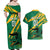 Custom Jamaica Cricket Tallawahs Couples Matching Off Shoulder Maxi Dress and Hawaiian Shirt Fi Wi Tallawahs Champions - Wonder Print Shop