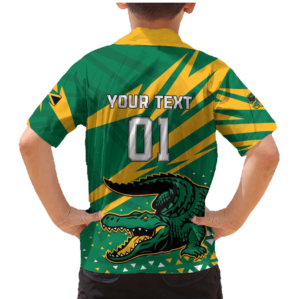 Custom Jamaica Cricket Tallawahs Family Matching Mermaid Dress and Hawaiian Shirt Fi Wi Tallawahs Champions - Wonder Print Shop