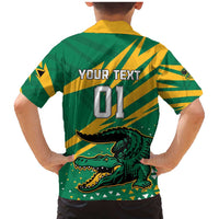 Custom Jamaica Cricket Tallawahs Family Matching Mermaid Dress and Hawaiian Shirt Fi Wi Tallawahs Champions - Wonder Print Shop