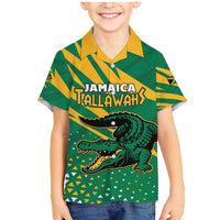 Custom Jamaica Cricket Tallawahs Family Matching Mermaid Dress and Hawaiian Shirt Fi Wi Tallawahs Champions - Wonder Print Shop