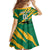 Custom Jamaica Cricket Tallawahs Family Matching Off The Shoulder Long Sleeve Dress and Hawaiian Shirt Fi Wi Tallawahs Champions - Wonder Print Shop