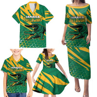 Custom Jamaica Cricket Tallawahs Family Matching Puletasi and Hawaiian Shirt Fi Wi Tallawahs Champions - Wonder Print Shop
