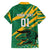 Custom Jamaica Cricket Tallawahs Family Matching Short Sleeve Bodycon Dress and Hawaiian Shirt Fi Wi Tallawahs Champions - Wonder Print Shop