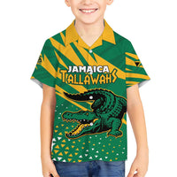 Custom Jamaica Cricket Tallawahs Family Matching Short Sleeve Bodycon Dress and Hawaiian Shirt Fi Wi Tallawahs Champions - Wonder Print Shop