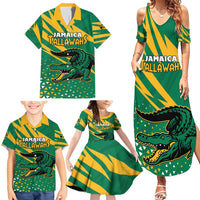 Custom Jamaica Cricket Tallawahs Family Matching Summer Maxi Dress and Hawaiian Shirt Fi Wi Tallawahs Champions - Wonder Print Shop