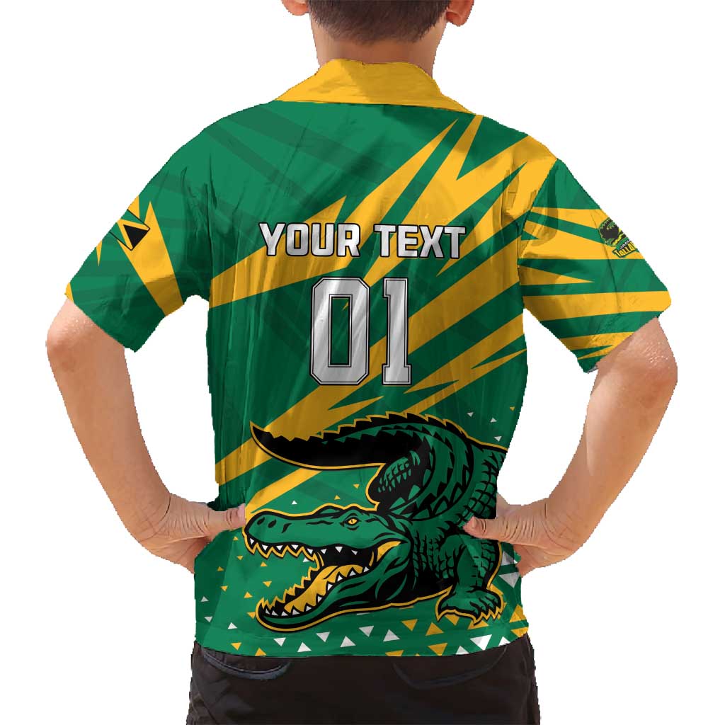 Custom Jamaica Cricket Tallawahs Family Matching Tank Maxi Dress and Hawaiian Shirt Fi Wi Tallawahs Champions - Wonder Print Shop