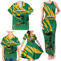 Custom Jamaica Cricket Tallawahs Family Matching Tank Maxi Dress and Hawaiian Shirt Fi Wi Tallawahs Champions - Wonder Print Shop
