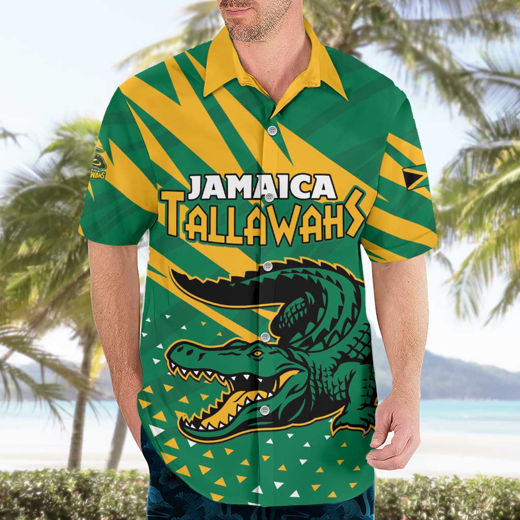 Custom Jamaica Cricket Tallawahs Hawaiian Shirt Fi Wi Tallawahs Champions - Wonder Print Shop