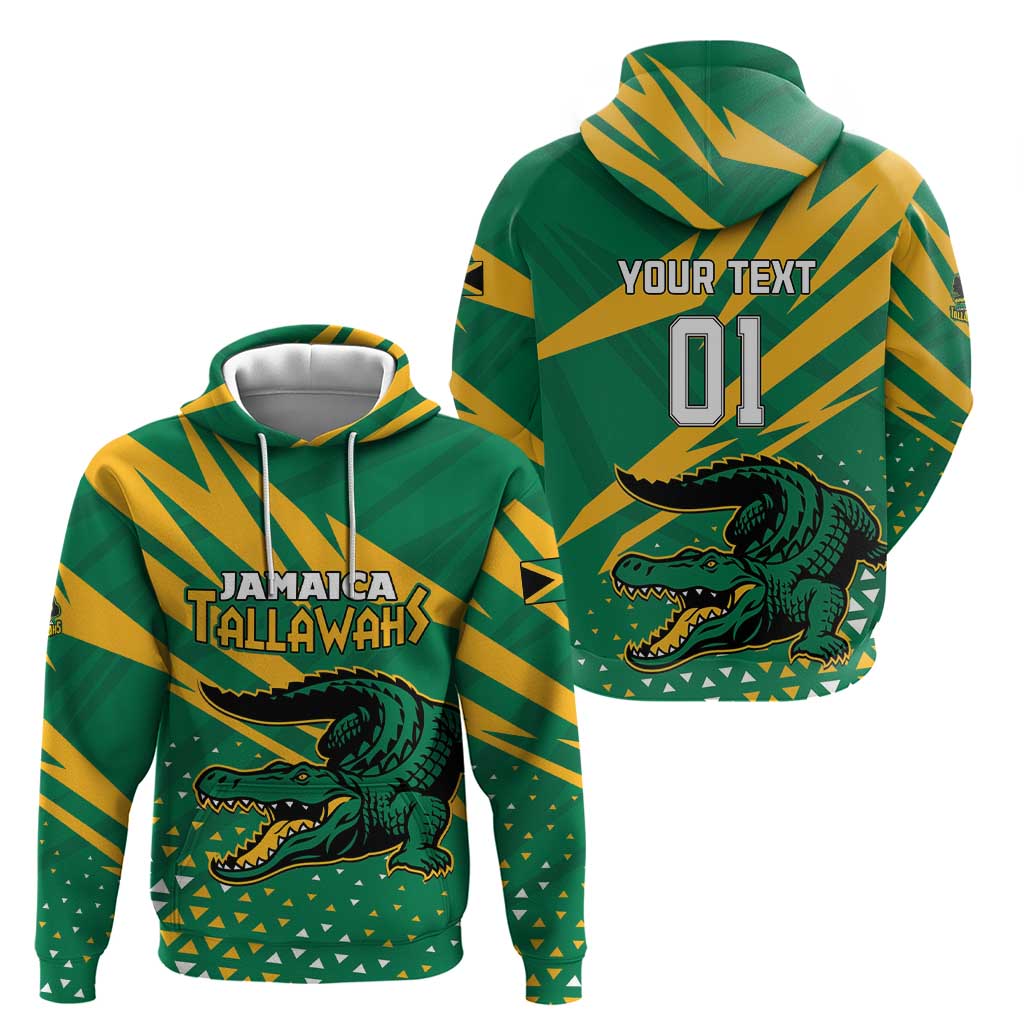 Custom Jamaica Cricket Tallawahs Hoodie Fi Wi Tallawahs Champions - Wonder Print Shop