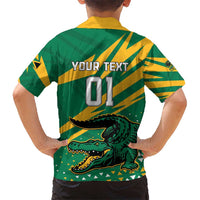 Custom Jamaica Cricket Tallawahs Kid Hawaiian Shirt Fi Wi Tallawahs Champions - Wonder Print Shop