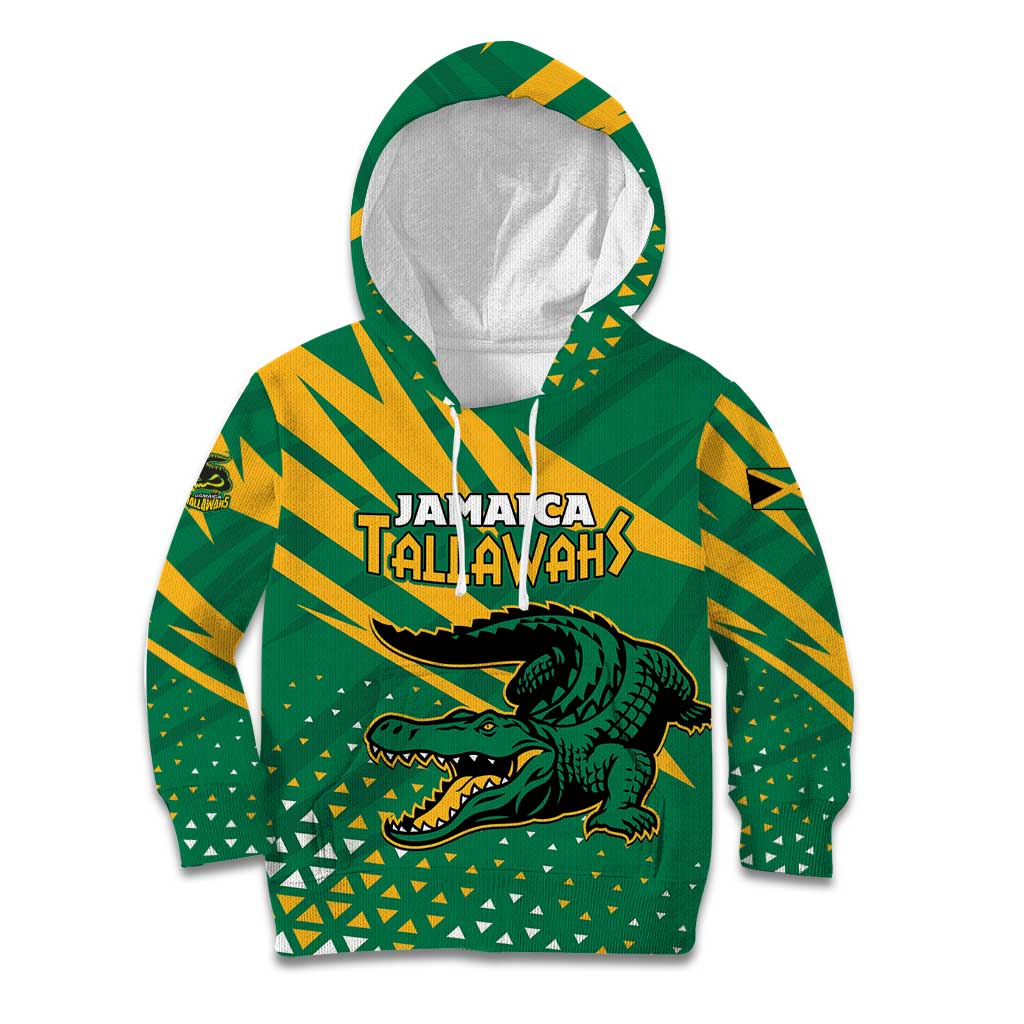 Custom Jamaica Cricket Tallawahs Kid Hoodie Fi Wi Tallawahs Champions - Wonder Print Shop