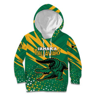 Custom Jamaica Cricket Tallawahs Kid Hoodie Fi Wi Tallawahs Champions - Wonder Print Shop