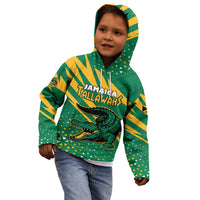 Custom Jamaica Cricket Tallawahs Kid Hoodie Fi Wi Tallawahs Champions - Wonder Print Shop