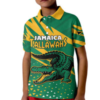 Custom Jamaica Cricket Tallawahs Kid Polo Shirt Fi Wi Tallawahs Champions - Wonder Print Shop